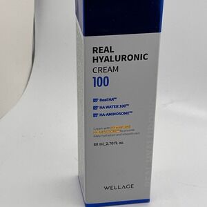Wellage Real Hyaluronic Cream 100 Hydrating Face Moisturizer 80ml 2.7oz NEW